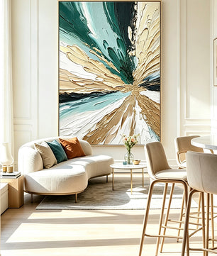Abstract hand-drawn painting