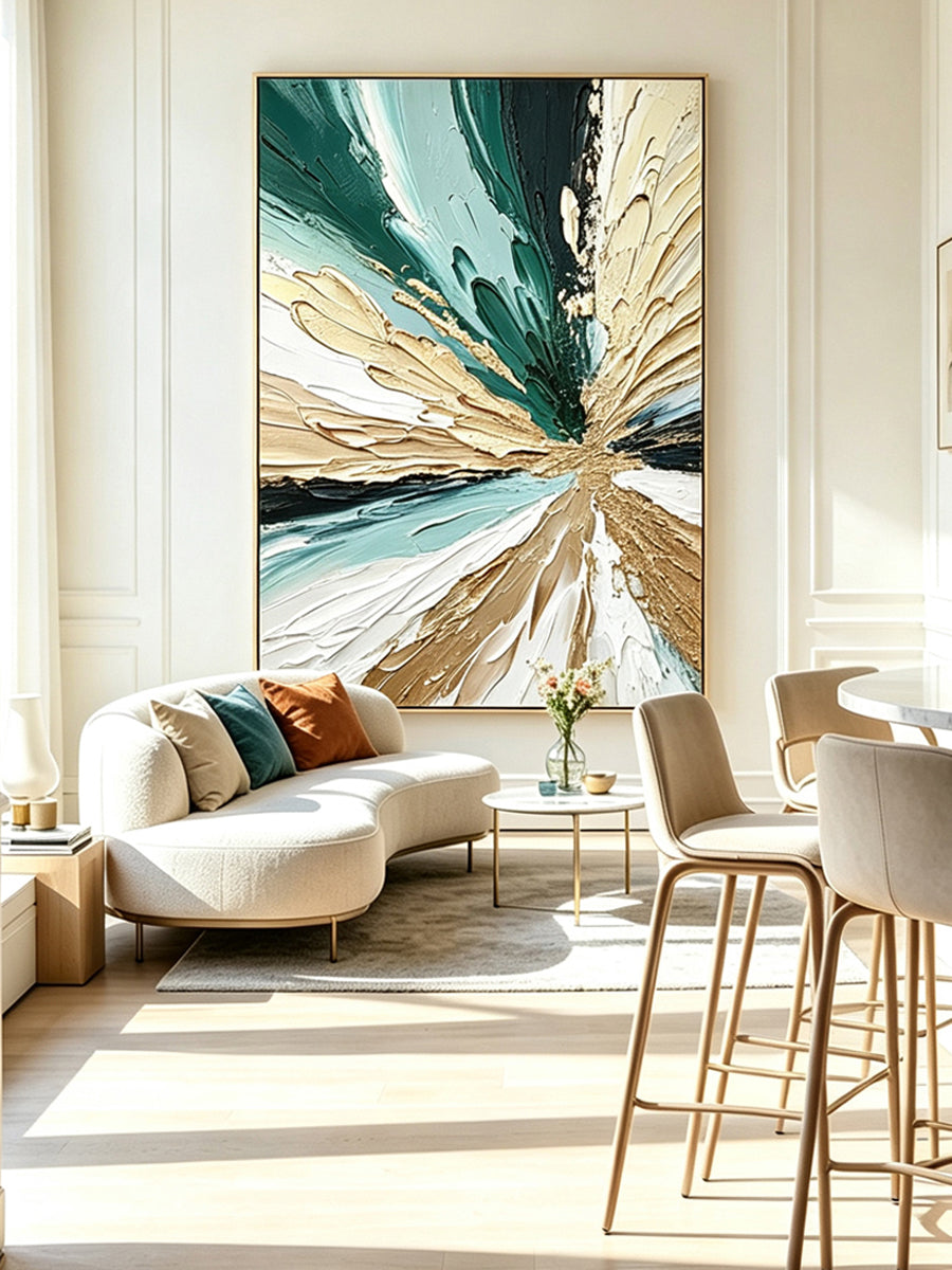 Abstract hand-drawn painting
