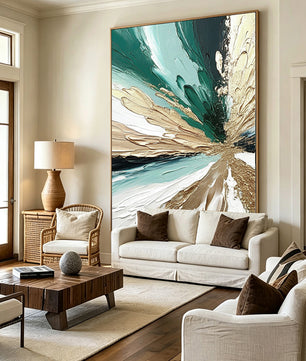 Abstract hand-drawn painting