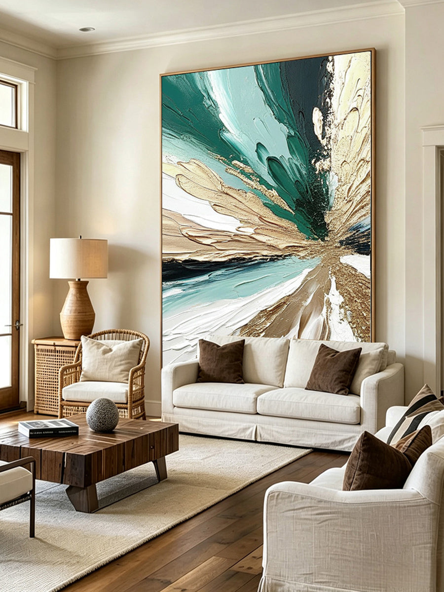 Abstract hand-drawn painting
