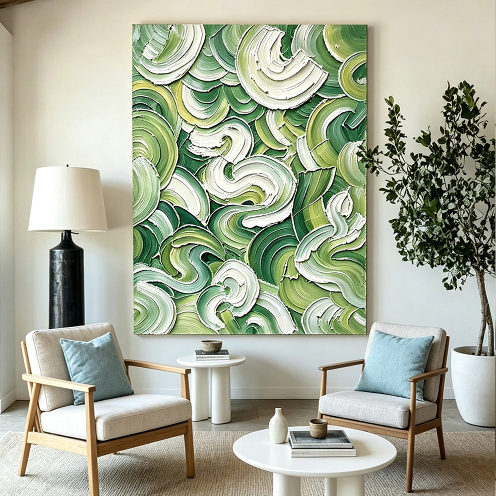 Abstract hand-drawn painting