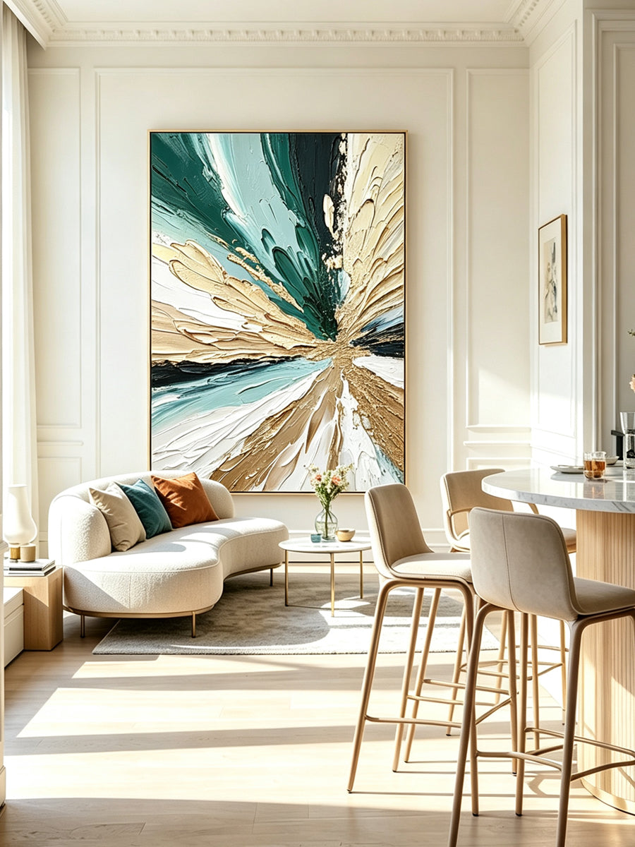 Abstract hand-drawn painting
