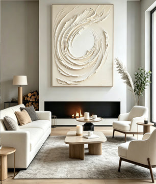 Abstract hand-drawn painting