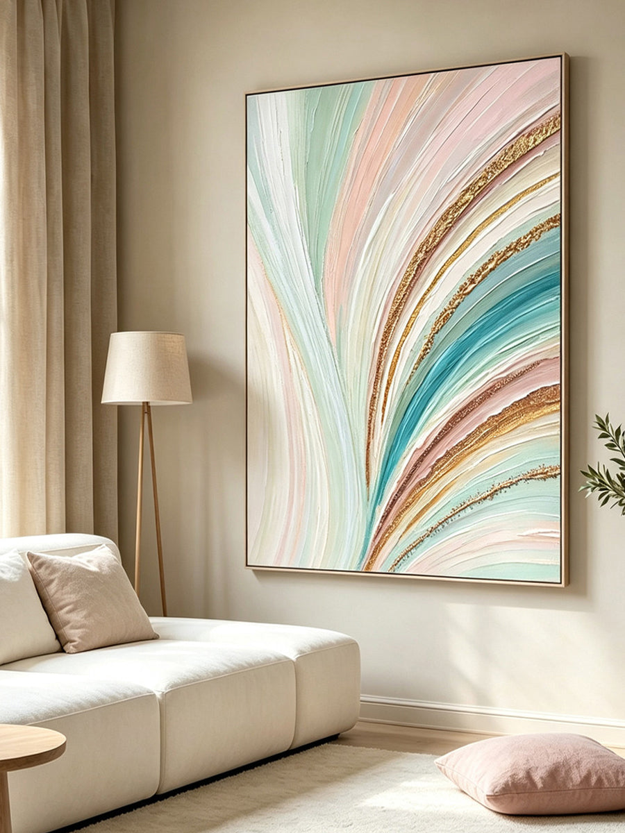 Abstract hand-drawn painting