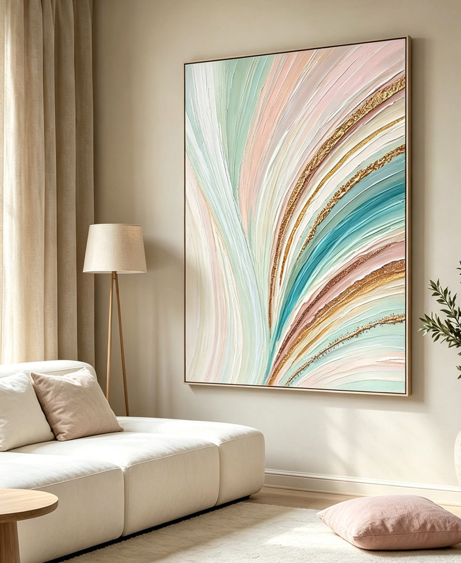 Abstract hand-drawn painting