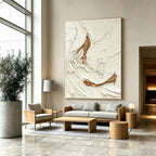 Abstract hand-drawn painting