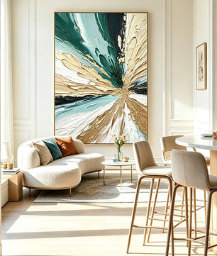 Abstract hand-drawn painting