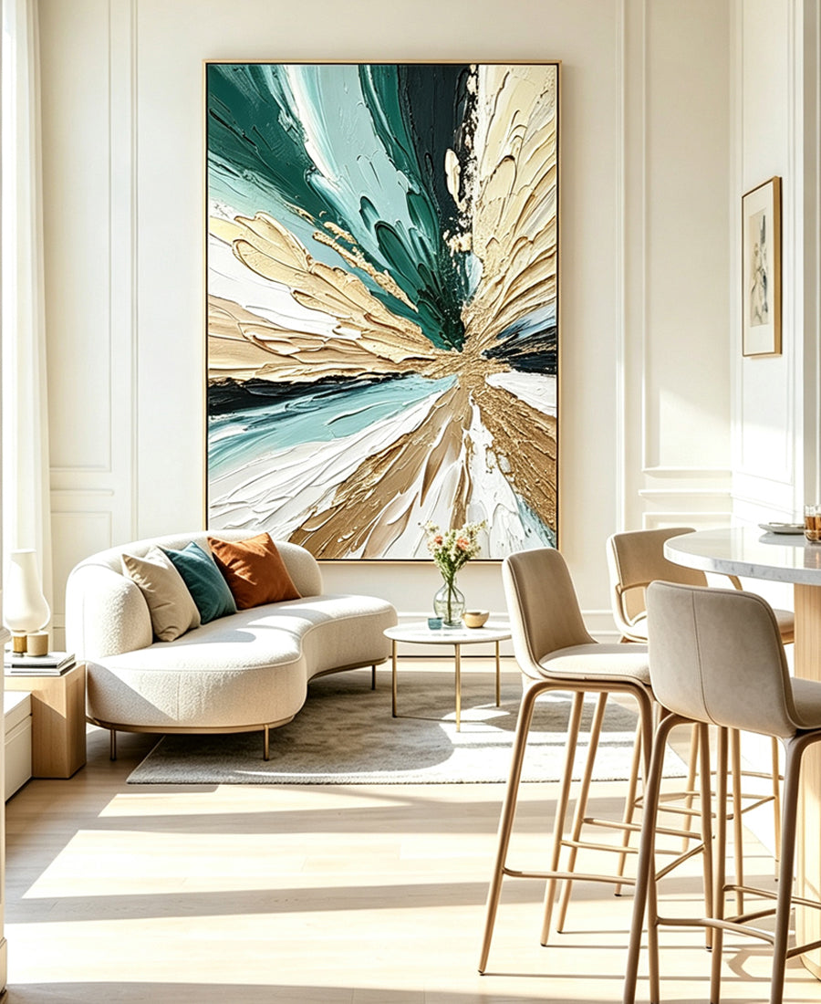 Abstract hand-drawn painting