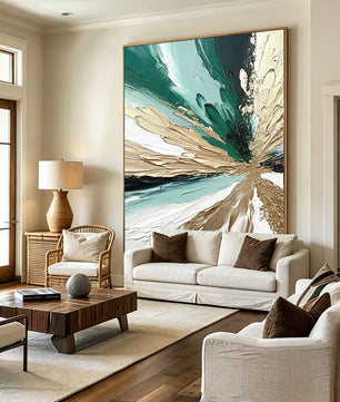 Abstract hand-drawn painting