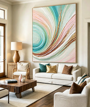 Abstract hand-drawn painting