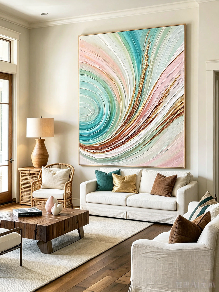Abstract hand-drawn painting