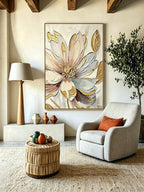 Hand-drawn floral paintings