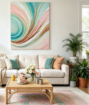 Abstract hand-drawn painting
