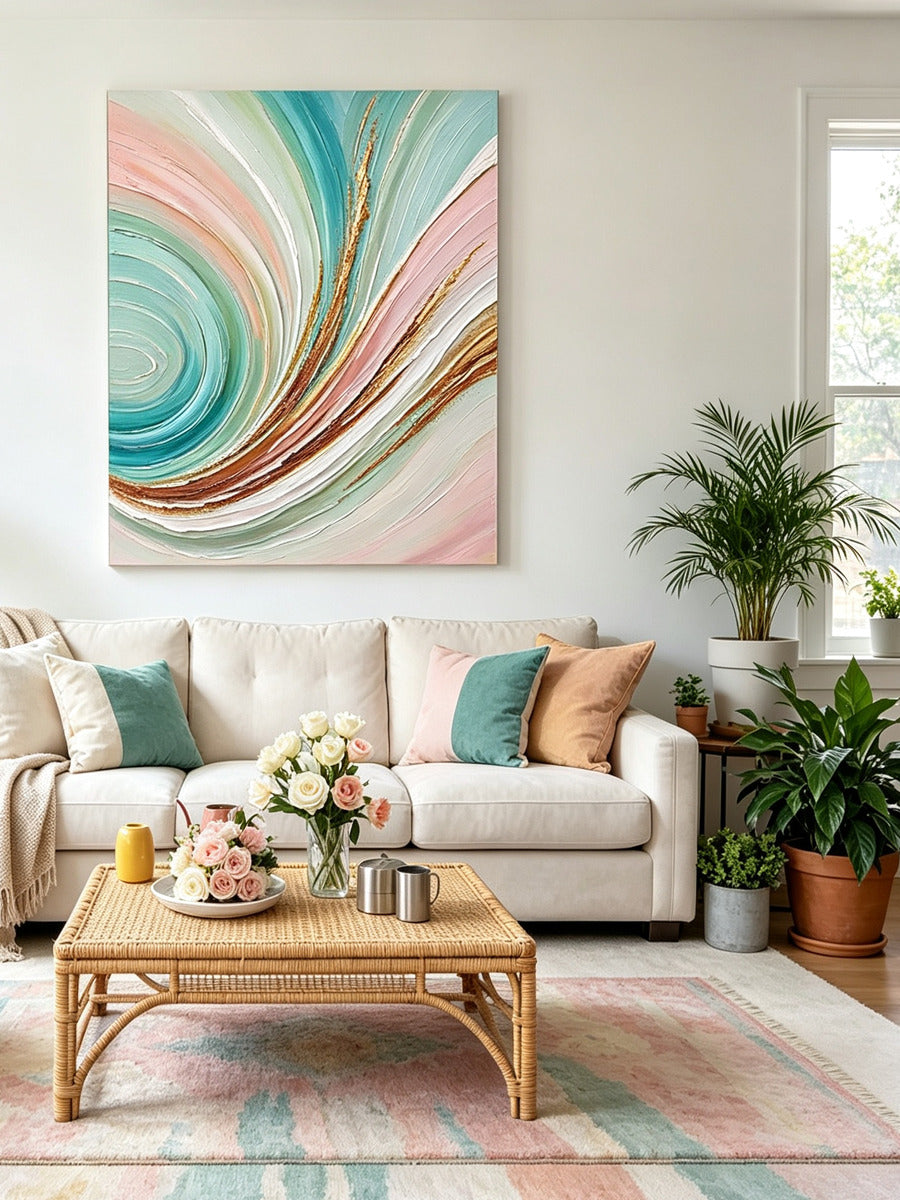 Abstract hand-drawn painting