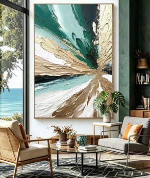 Abstract hand-drawn painting