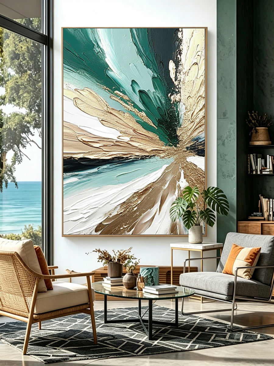 Abstract hand-drawn painting