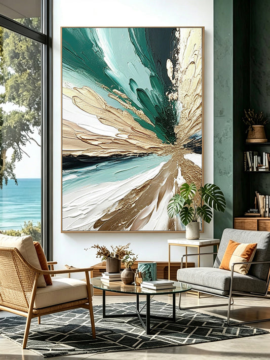 Abstract hand-drawn painting