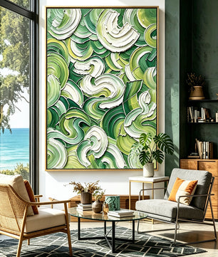 Abstract hand-drawn painting