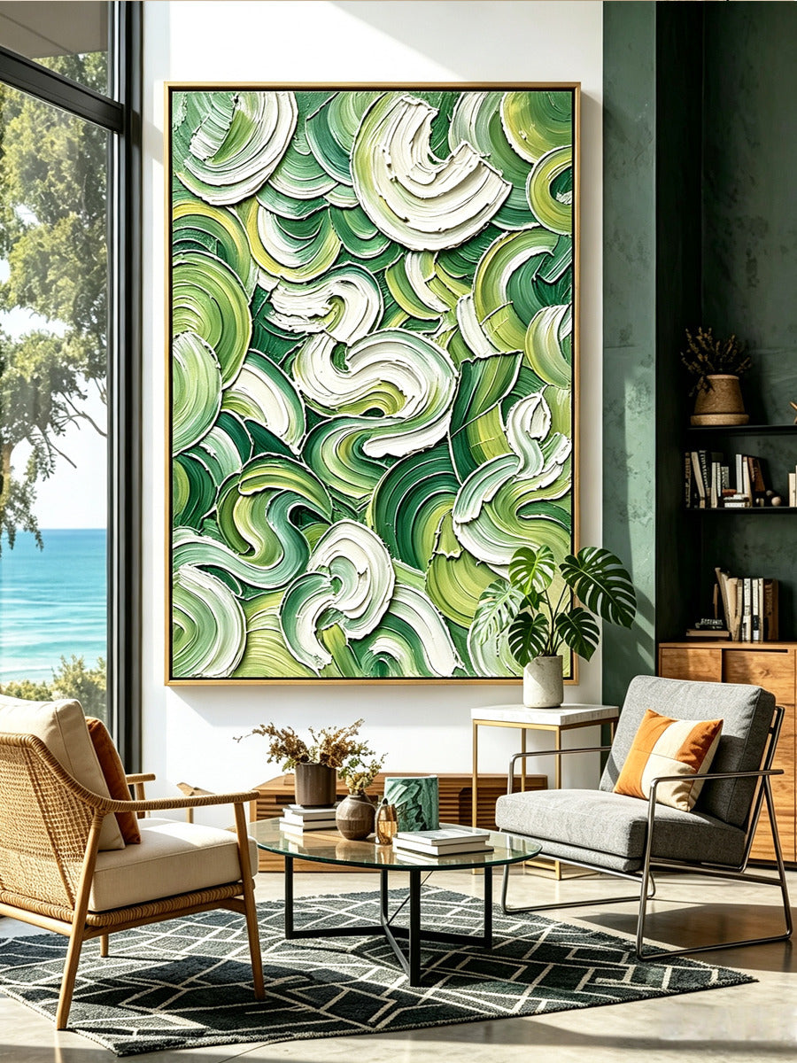Abstract hand-drawn painting