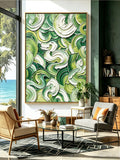 Abstract hand-drawn painting