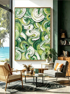 Abstract hand-drawn painting