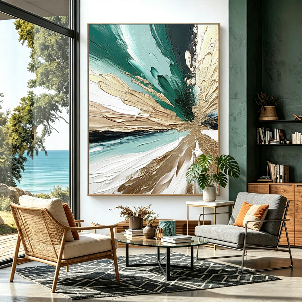 Abstract hand-drawn painting