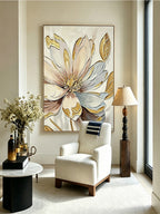 Hand-drawn floral paintings