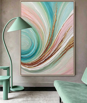 Abstract hand-drawn painting