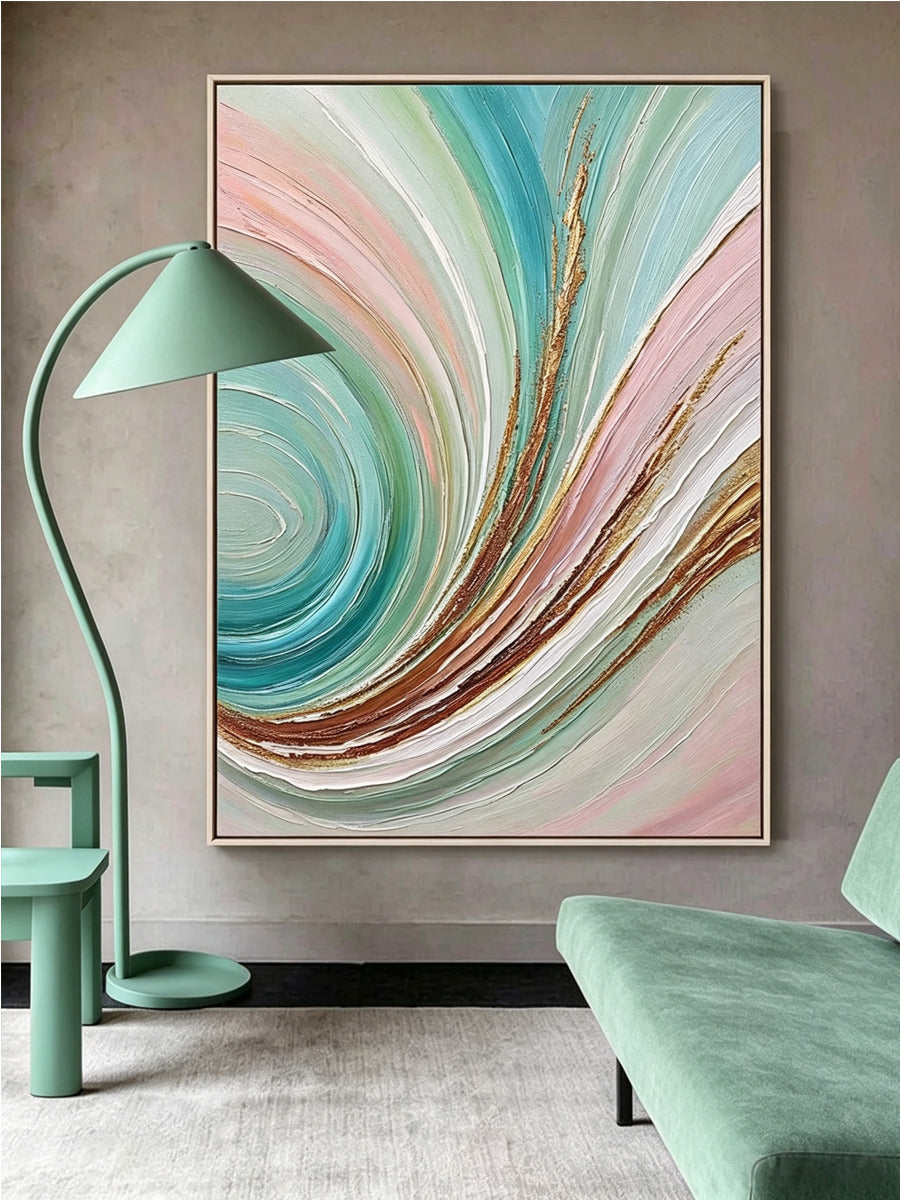 Abstract hand-drawn painting