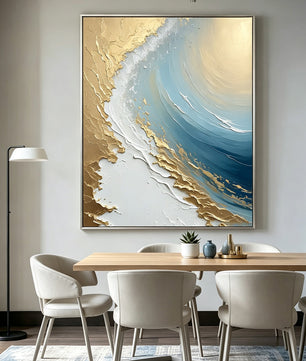 Hand-Painted Ocean Wall Decor