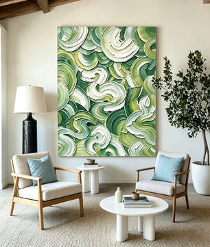Abstract hand-drawn painting