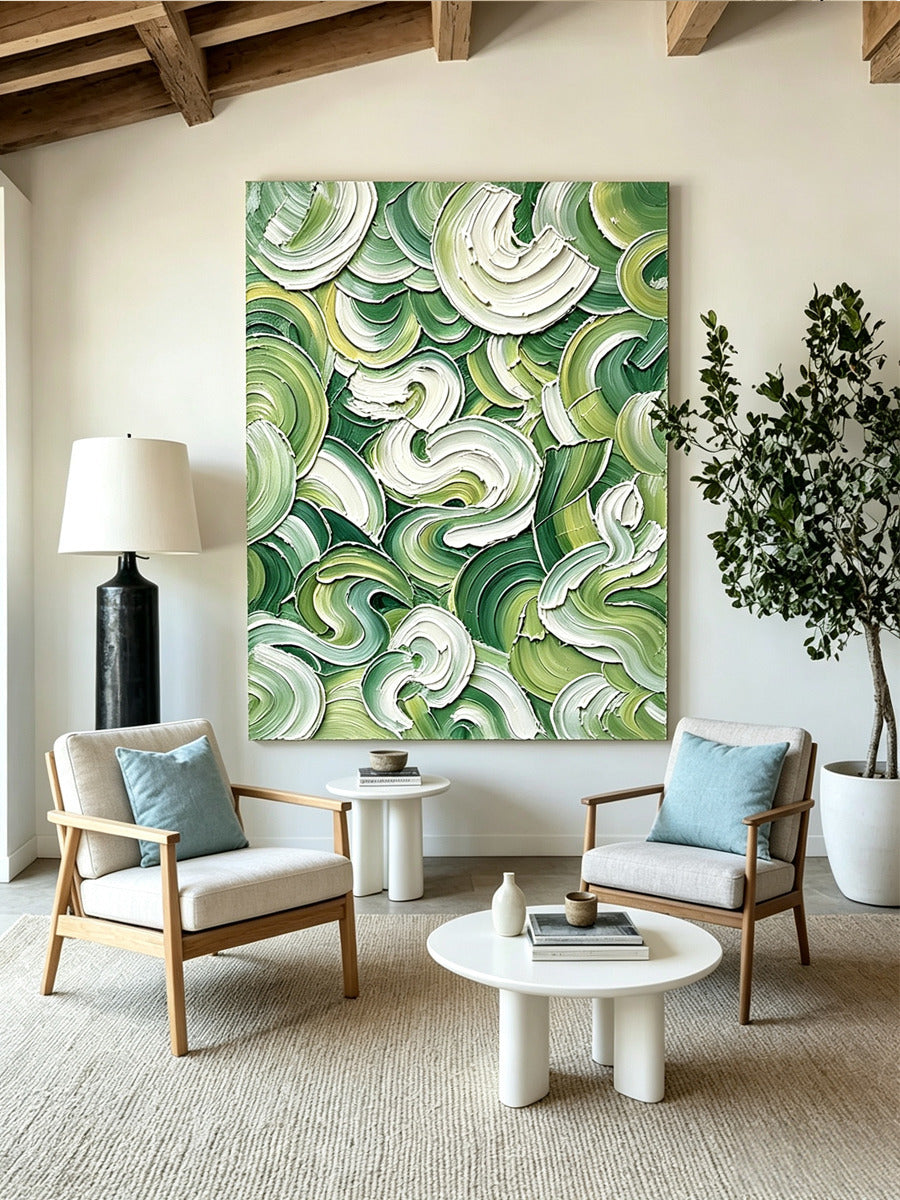 Abstract hand-drawn painting