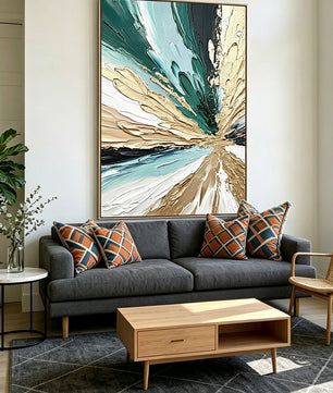 Abstract hand-drawn painting