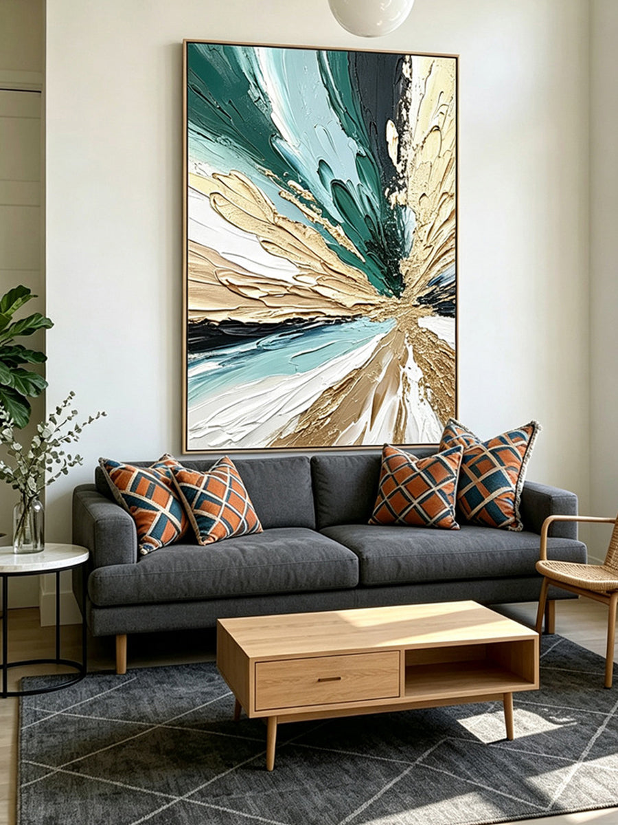 Abstract hand-drawn painting