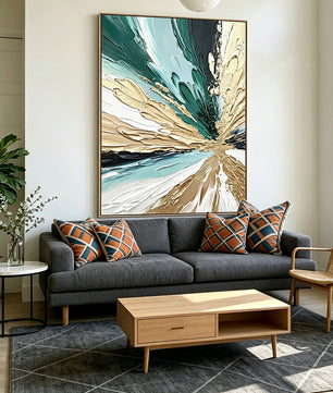 Abstract hand-drawn painting