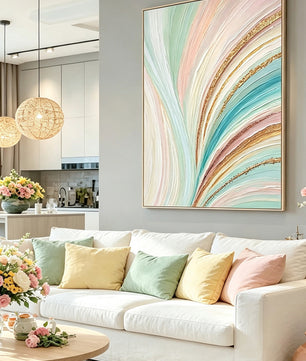 Abstract hand-drawn painting