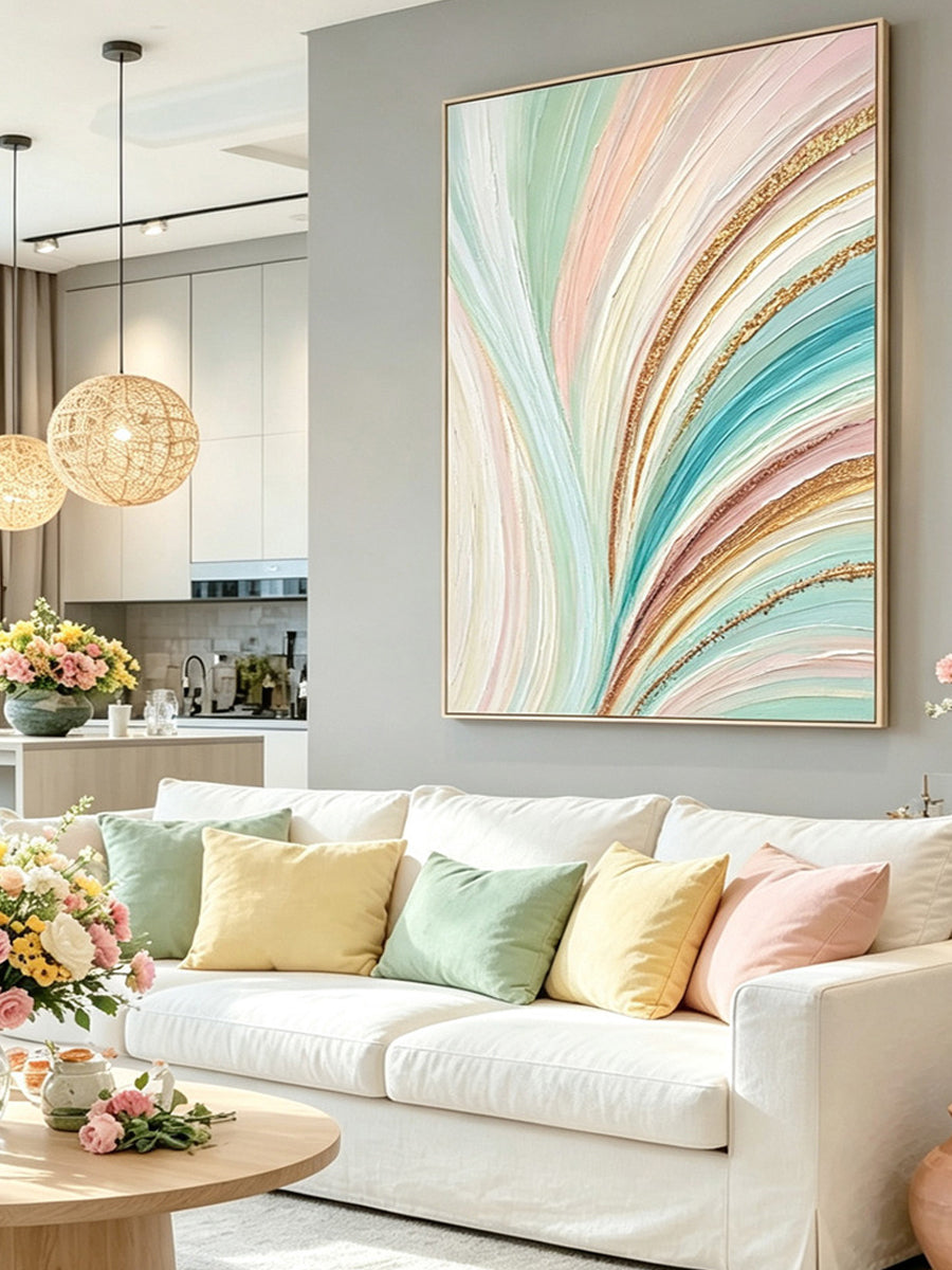 Abstract hand-drawn painting