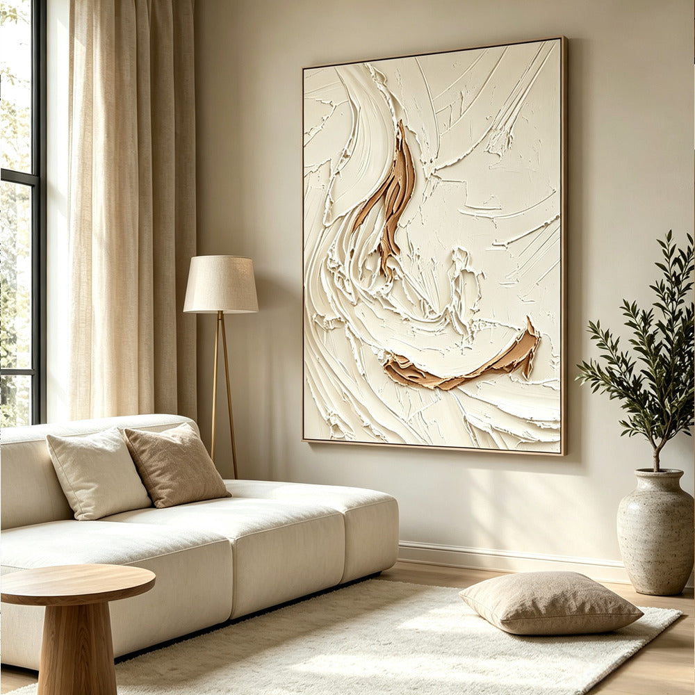 Abstract hand-drawn painting