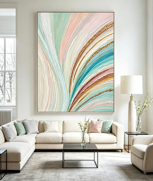 Abstract hand-drawn painting