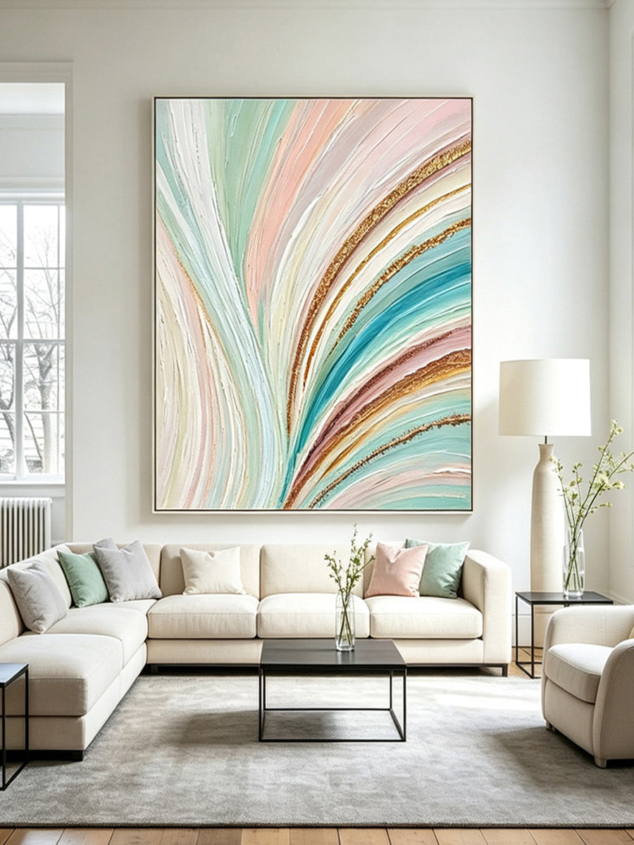 Abstract hand-drawn painting
