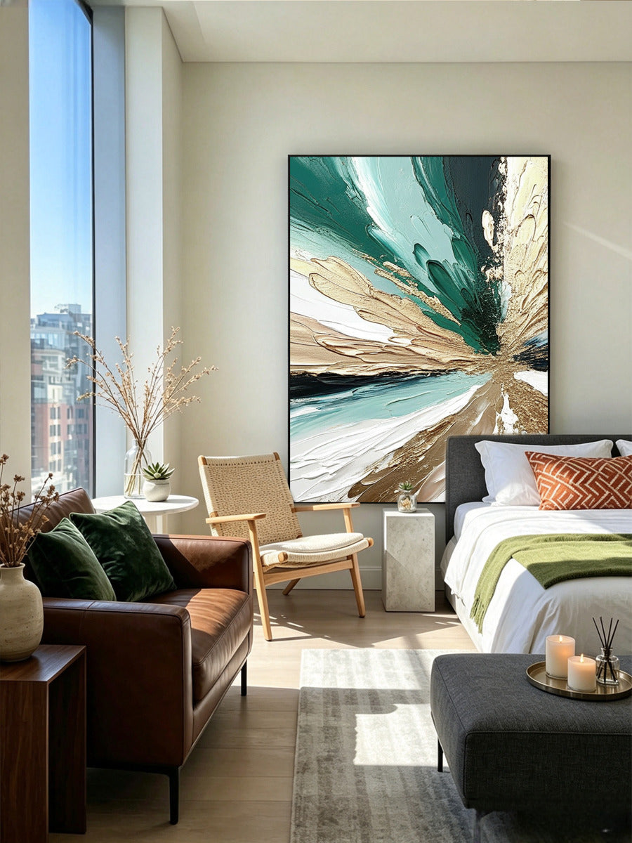 Abstract hand-drawn painting