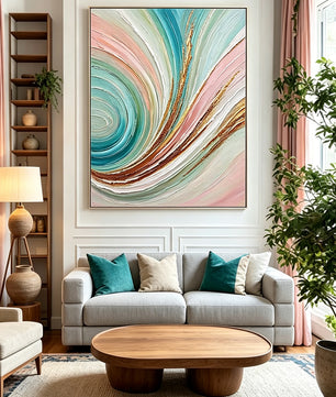 Abstract hand-drawn painting