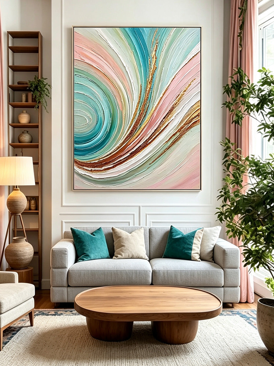 Abstract hand-drawn painting