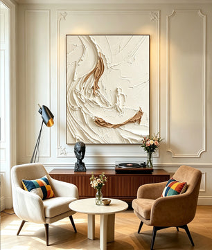 Abstract hand-drawn painting