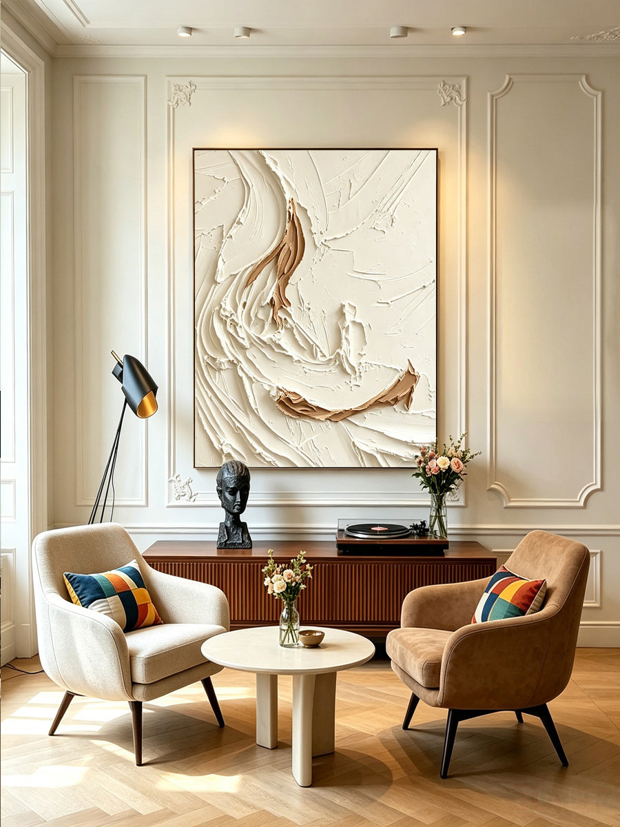 Abstract hand-drawn painting