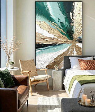 Abstract hand-drawn painting