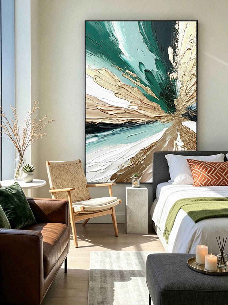 Abstract hand-drawn painting