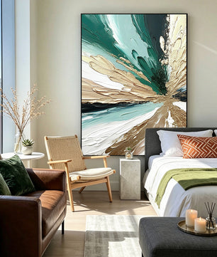 Abstract hand-drawn painting