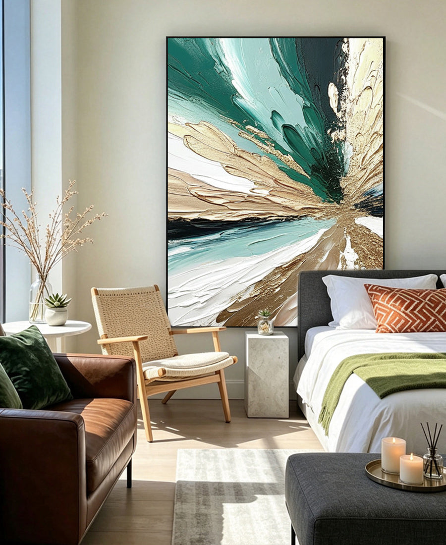 Abstract hand-drawn painting