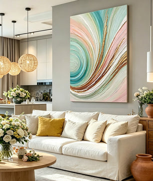 Abstract hand-drawn painting